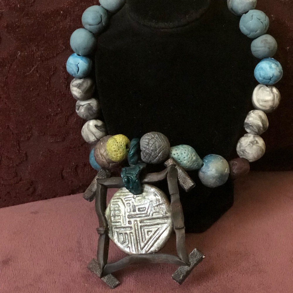 Stone2 Necklace ( louvre Acc ) brand